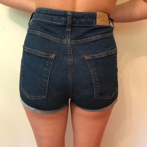 jean rolled shorts - Picture 3 of 3